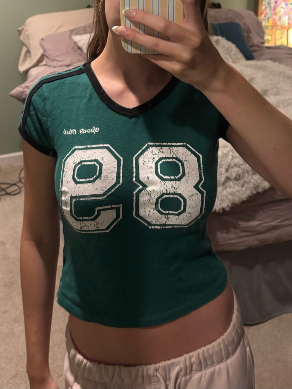 Forever 21 89 Sports Club Baby Tee